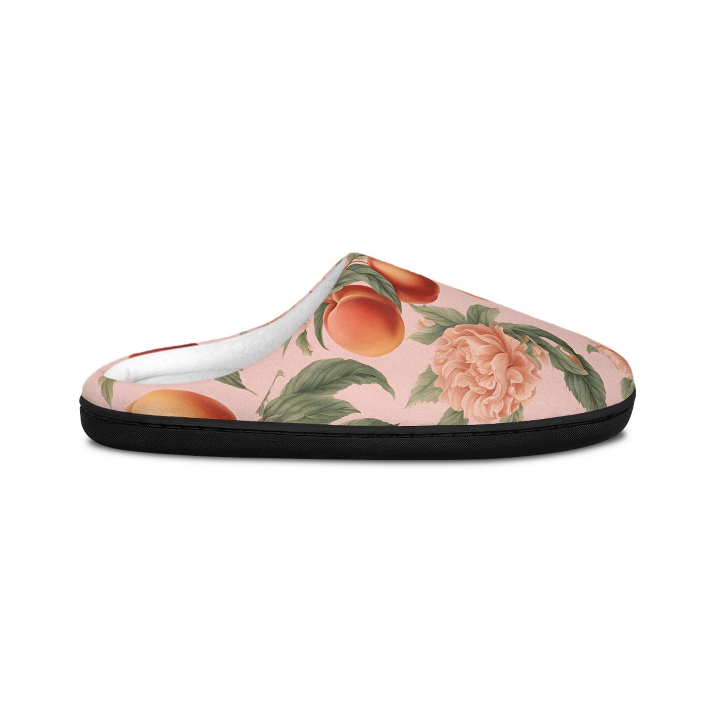 Women'sSlippers Peach Fruit Slippers Women's Houseshoes Slippers Fruit Slippers Peachflowers Indoorslipper Rubbersoles Peach Lovers Gift