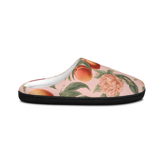 Women'sSlippers Peach Fruit Slippers Women's Houseshoes Slippers Fruit Slippers Peachflowers Indoorslipper Rubbersoles Peach Lovers Gift
