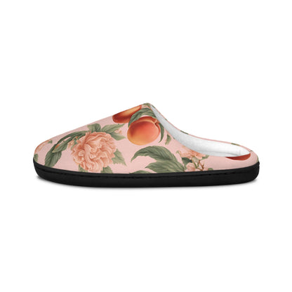 Women'sSlippers Peach Fruit Slippers Women's Houseshoes Slippers Fruit Slippers Peachflowers Indoorslipper Rubbersoles Peach Lovers Gift