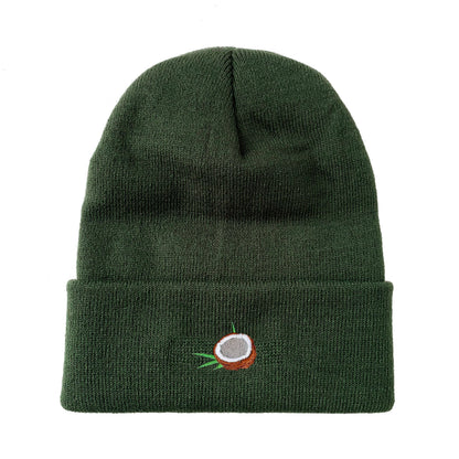 Coconut Embroidered Beanie Winter Beanie