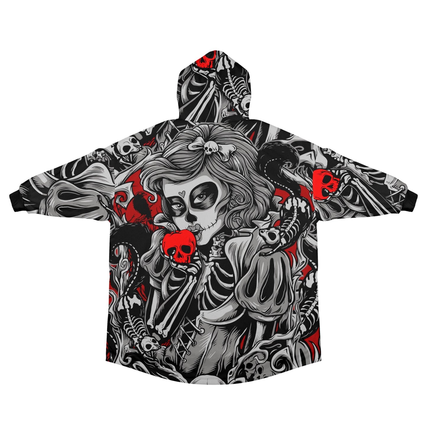 Blanket Hoodie personalized blankets hoodie that is a blanket Comics La Catrina Día De Los Muertos