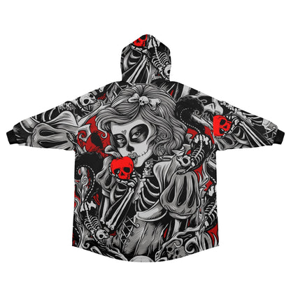 Blanket Hoodie personalized blankets hoodie that is a blanket Comics La Catrina Día De Los Muertos