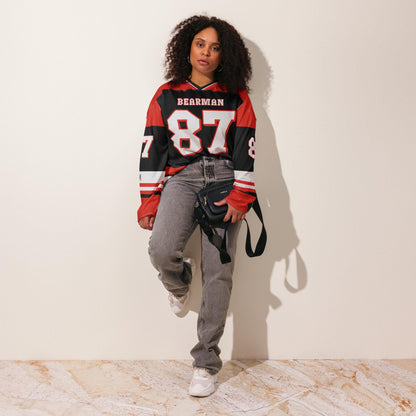 Unisex Oversized Racing Hockey Jersey – Lightweight Motorsport Streetwear with Bold Number 87
