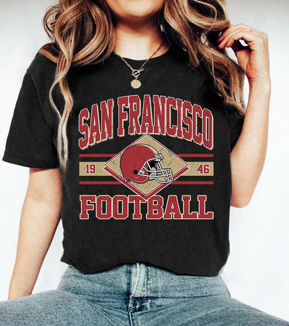 Vintage San Francisco shirt, San Francisco Football Fan shirt, Game Day apparel Football Fan Sport,San Francisco Football Shirt,Sunday Shirt
