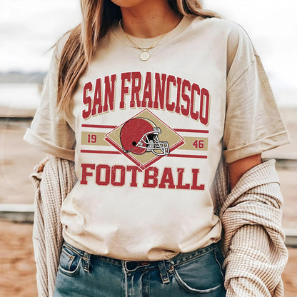 Vintage San Francisco shirt, San Francisco Football Fan shirt, Game Day apparel Football Fan Sport,San Francisco Football Shirt,Sunday Shirt