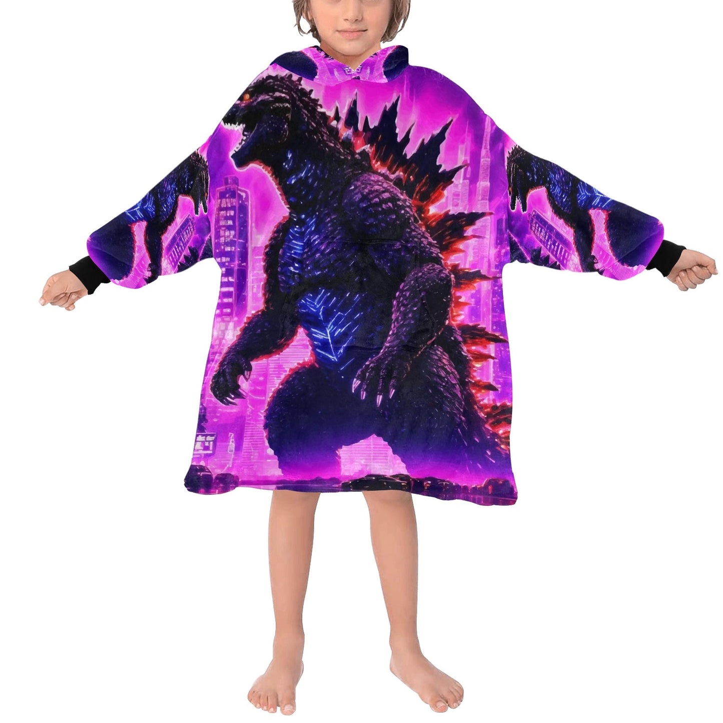 Kids Blanket Hoodie Godzilla Gojira Kaiju Blankets Art Comics