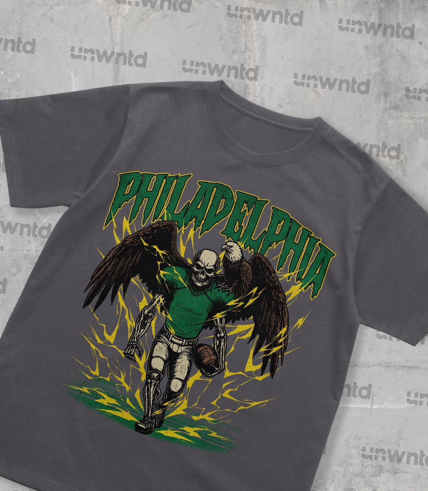 Philadelphia Football Shirt - Graphic Tees - Skeleton Shirt - Merch Tee - Gift Shirt - Bootleg Shirt - Vintage - Skeleton Football Shirt