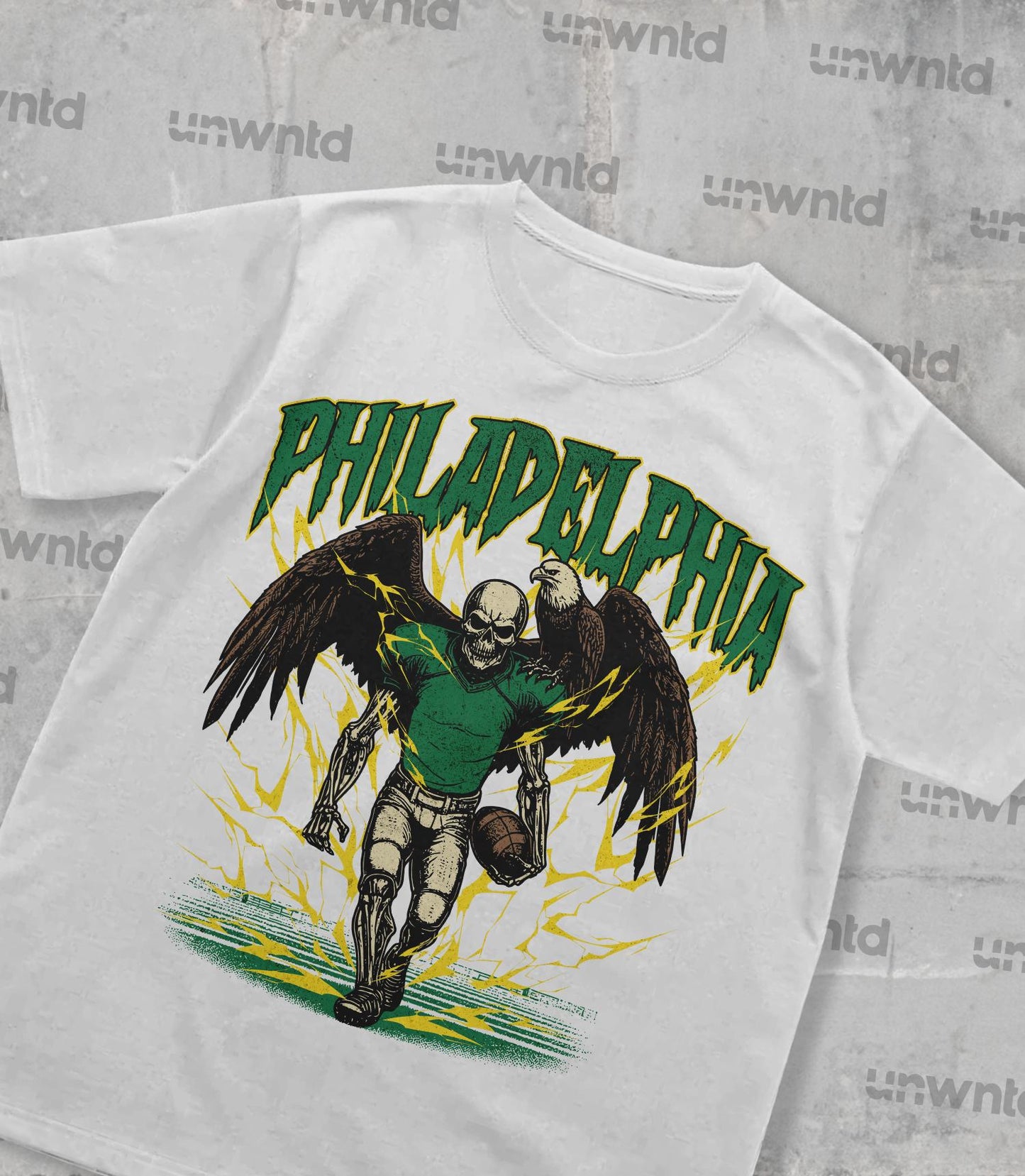 Philadelphia Football Shirt - Graphic Tees - Skeleton Shirt - Merch Tee - Gift Shirt - Bootleg Shirt - Vintage - Skeleton Football Shirt