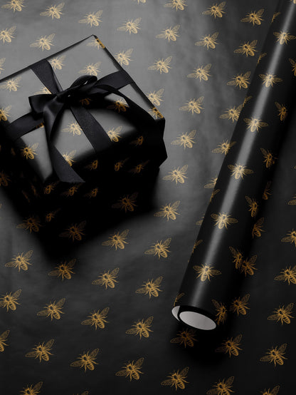 Bumblebee Gift Wrap Cute Wrapping Paper Bee Lover Gift Idea Chic Wrapping Paper Baby Shower Gift Wrap Christmas Party Gift Wrap Wedding