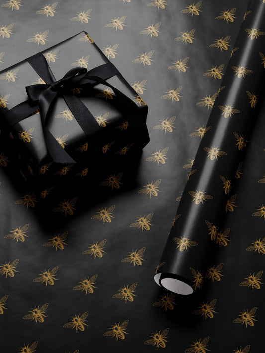 Bumblebee Gift Wrap Cute Wrapping Paper Bee Lover Gift Idea Chic Wrapping Paper Baby Shower Gift Wrap Christmas Party Gift Wrap Wedding