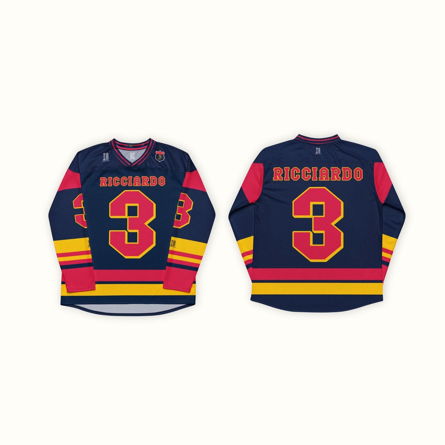 Unisex Oversized Racing Jersey – Lightweight Racing Hockey Jersey with Bold Number 3