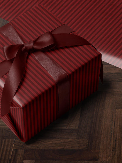 Red Stripe Wrapping Paper Roll Gift Wrap Wedding Wrapping Paper Print Elegant Gift Wrap Valentine Wrapping Paper Christmas Gift Wrap for Her