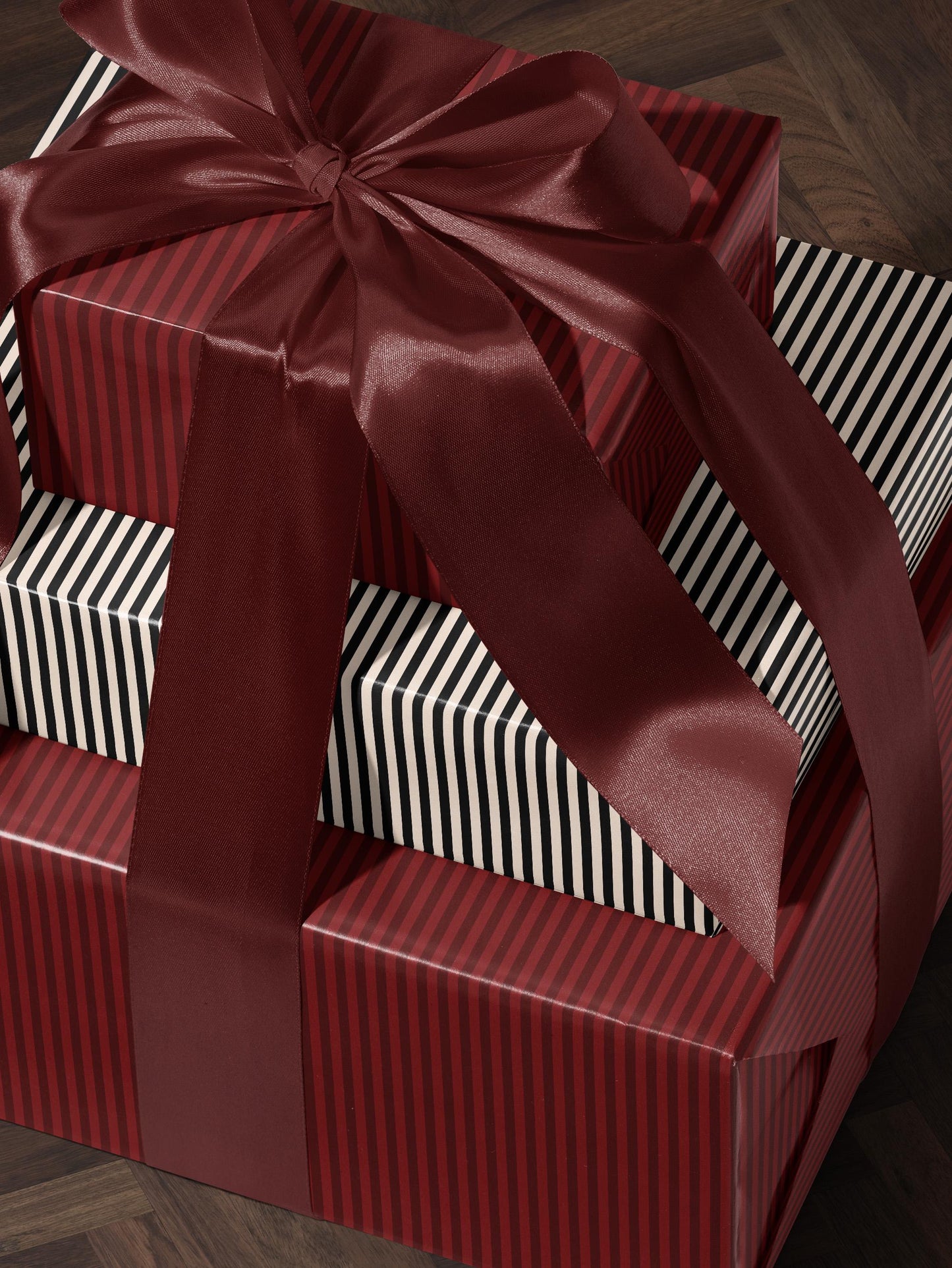 Red Stripe Wrapping Paper Roll Gift Wrap Wedding Wrapping Paper Print Elegant Gift Wrap Valentine Wrapping Paper Christmas Gift Wrap for Her