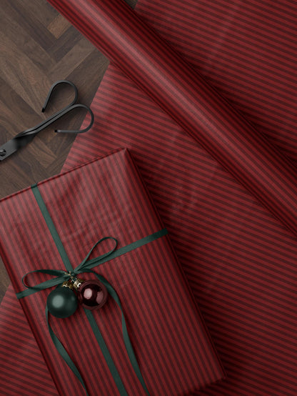 Red Stripe Wrapping Paper Roll Gift Wrap Wedding Wrapping Paper Print Elegant Gift Wrap Valentine Wrapping Paper Christmas Gift Wrap for Her
