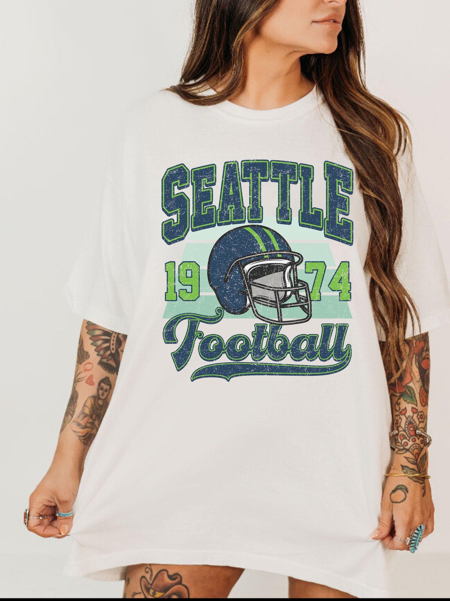 Seattle Football Vintage Style Sweatshirt, Trendy Seattle Football Fan Gifts Shirt, Seattle Game Day Shirts, Trendy Sea Hawk Sweatshirt