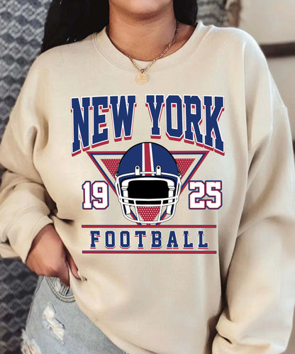 New York Football Sweatshirt, Trendy New York Football Shirts, New York Football Sweater, New York Game Day, New York Football Crewneck.