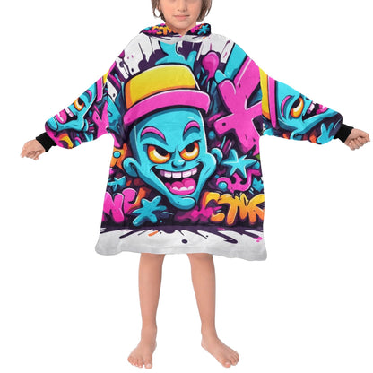 Kids Blanket Hoodie Cartoon Comics