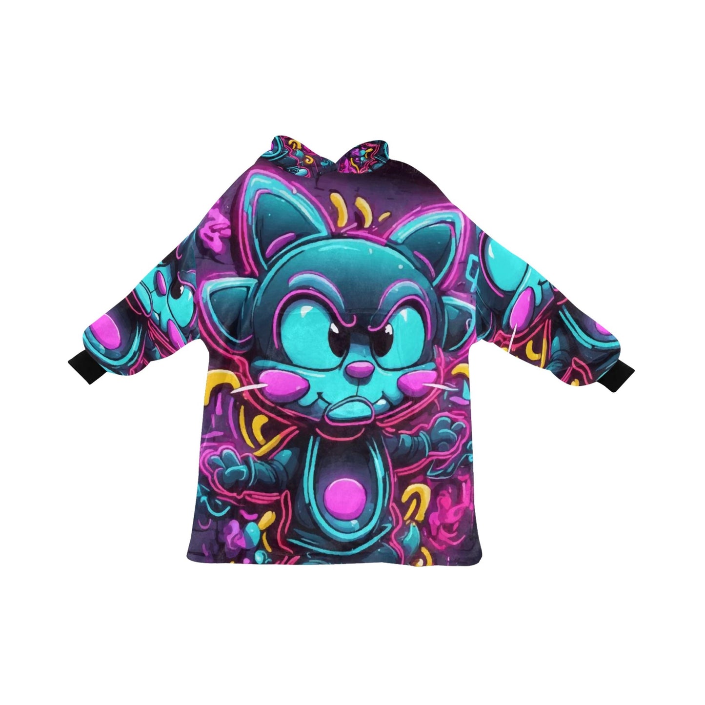 Kids Blanket Hoodie Art Graffiti Emoji Cartoon Comics