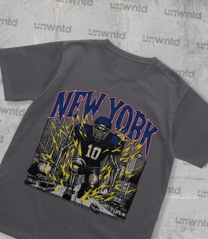New York Football Shirt - Graphic Tees - Skeleton Shirt - Merch Tee - Gift Shirt - Bootleg Shirt - Vintage - Skeleton Shirt - Giants