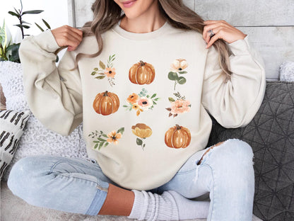 Fall Style Sweatshirt And T-shirt, Vintage Cartoon Shirs, Spooky Season, Halloween Gift For Her, Cartoon lover, Pumpkin