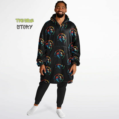 Unisex Taurus Star Sign Print Snug Hoodie,Printed Hooded Blanket,Blanket Sleeves,Lounge Wear,Unique,Novelty Gifts, birthday Christmas Gift