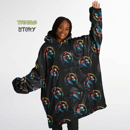 Unisex Taurus Star Sign Print Snug Hoodie,Printed Hooded Blanket,Blanket Sleeves,Lounge Wear,Unique,Novelty Gifts, birthday Christmas Gift
