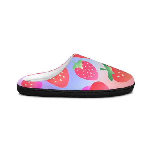 Strawberry House Slippers Women's IndoorSlippers Fruit Slippers Brightly Colored Slippers With Fruits Gradient Colored Fun Houseslippers