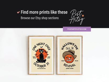 Spooky Halloween Print Retro Halloween Art Poster Kitchen Wall Art Halloween Home Decor Digital Print Printable Art Halloween Party Gift