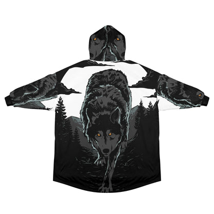 Wolf Blanket Hoodie Personalized Fleece Loungewear
