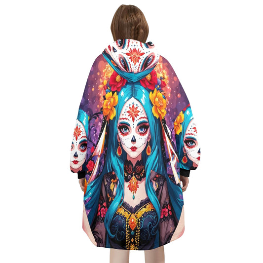 Personalized Blanket Hoodie Comics Cartoon Fleece Lounger