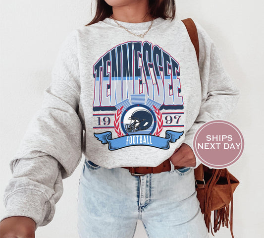 Tennessee Football Sweatshirt, Vintage Tennessee Crewneck, Retro Tennessee Sweatshirt, Tennessee Varsity Sweatshirt, Tennessee Longsleeve