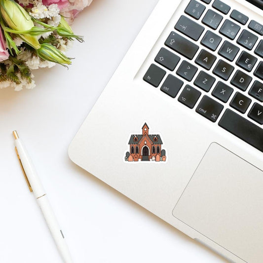 Halloween Haunted House Gingerbread House Sticker | Fall Autumn Sticker| Fall Vibes |  Kindle Sticker | Bookish Stickers