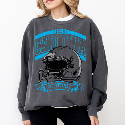 Vintage 90s Style Carolina Football Sweatshirt, Game Day Shirt, Carolina Team Football Shirt, Sunday Carolina, Sport Shirt,Carolina Football