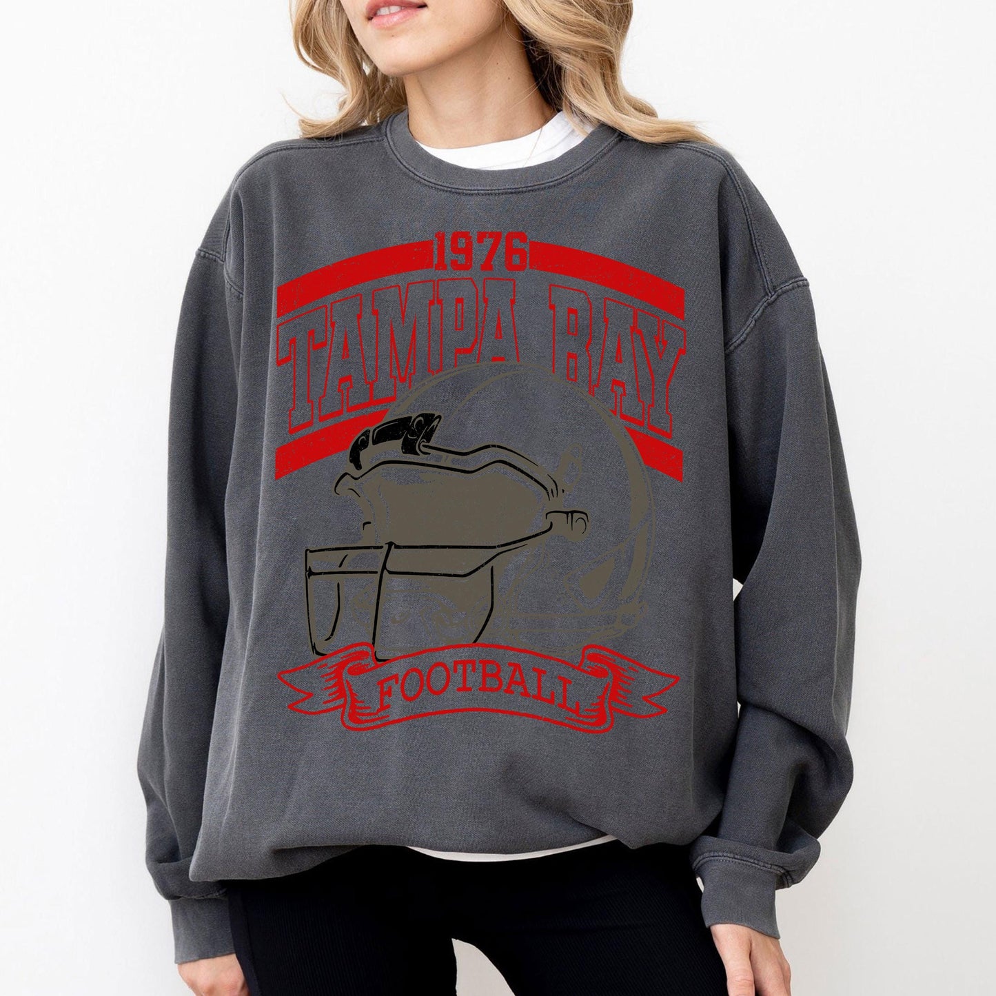 Retro 90s Style Tampa Bay Football Sweatshirt, Game Day Shirt, Tampa Bay Team Football Shirt, Sunday Tampa Bay, Tampa Bay Football