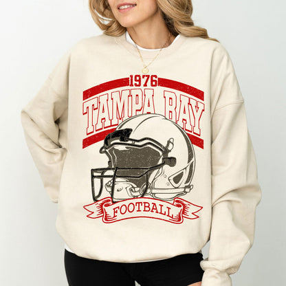 Retro 90s Style Tampa Bay Football Sweatshirt, Game Day Shirt, Tampa Bay Team Football Shirt, Sunday Tampa Bay, Tampa Bay Football