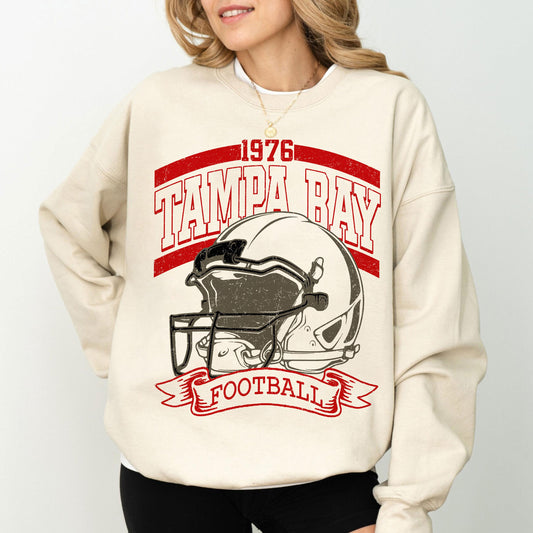 Retro 90s Style Tampa Bay Football Sweatshirt, Game Day Shirt, Tampa Bay Team Football Shirt, Sunday Tampa Bay, Tampa Bay Football