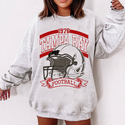 Retro 90s Style Tampa Bay Football Sweatshirt, Game Day Shirt, Tampa Bay Team Football Shirt, Sunday Tampa Bay, Tampa Bay Football
