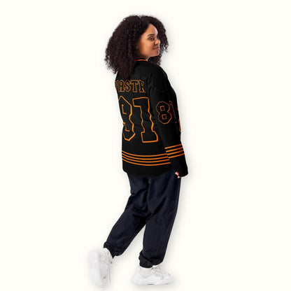 Unisex Oversized Racing Jersey – Lightweight Racing Streetwear Hockey Jersey with Bold Number 81