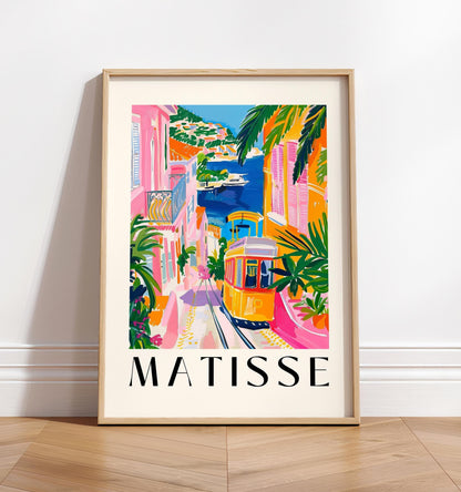 Maximalist Matisse print, Coastal decor, Preppy wall art, Y2K poster, Retro home decor, Dopamine decor