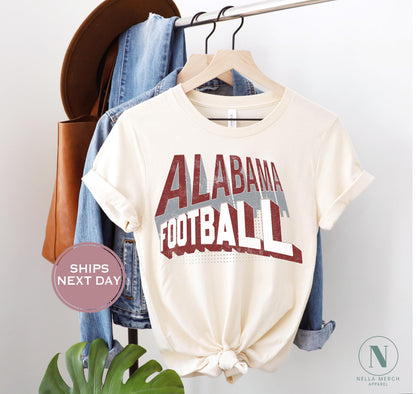 Retro Alabama Football Shirt, Vintage Alabama Football Shirt, Alabama Football Women Shirt, College Football Shirt