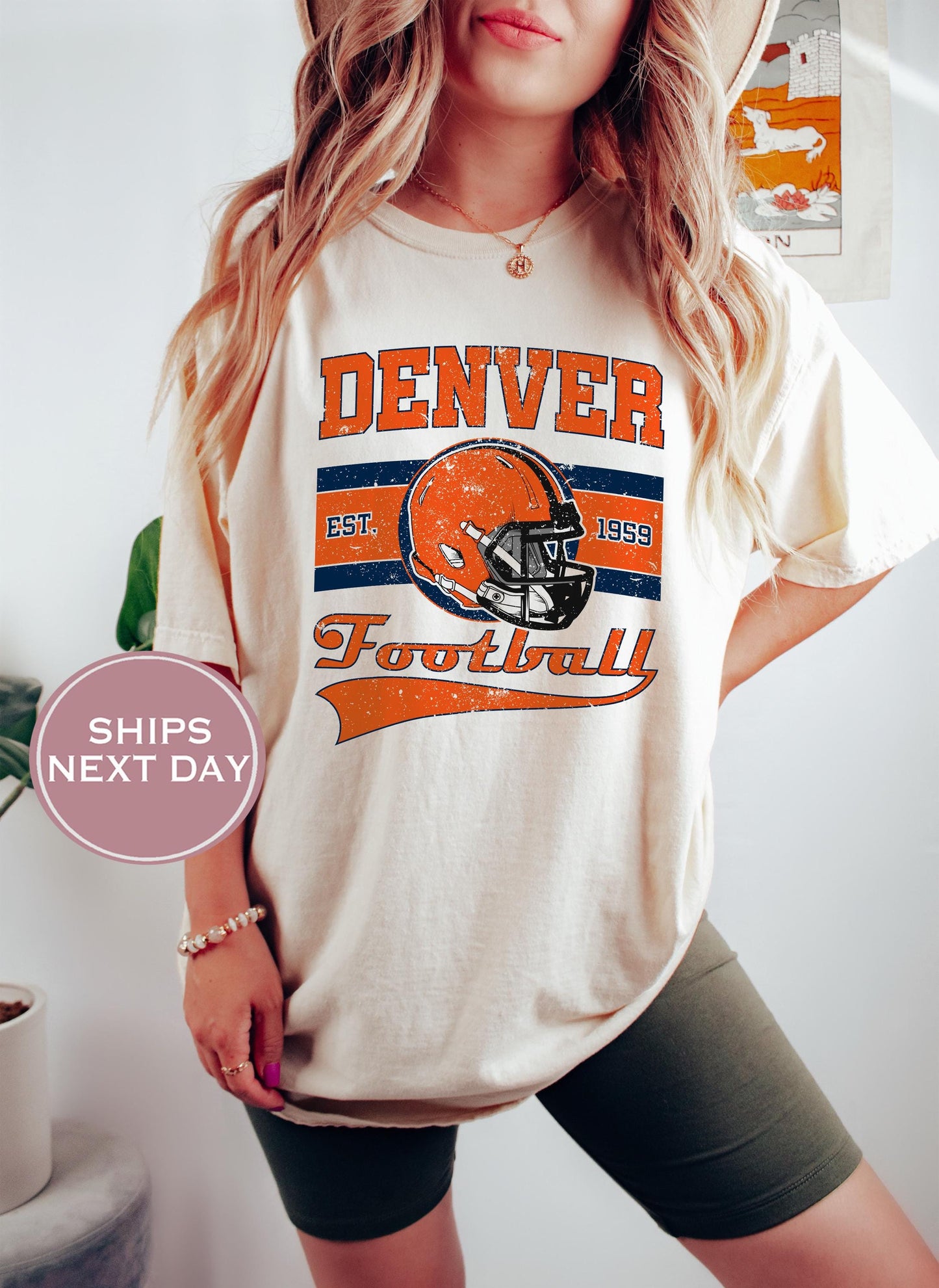 Retro Denver Football Shirt, Vintage Denver Football Shirt, Denver Football Shirt, Trendy Denver Football Shirt, Game Shirt
