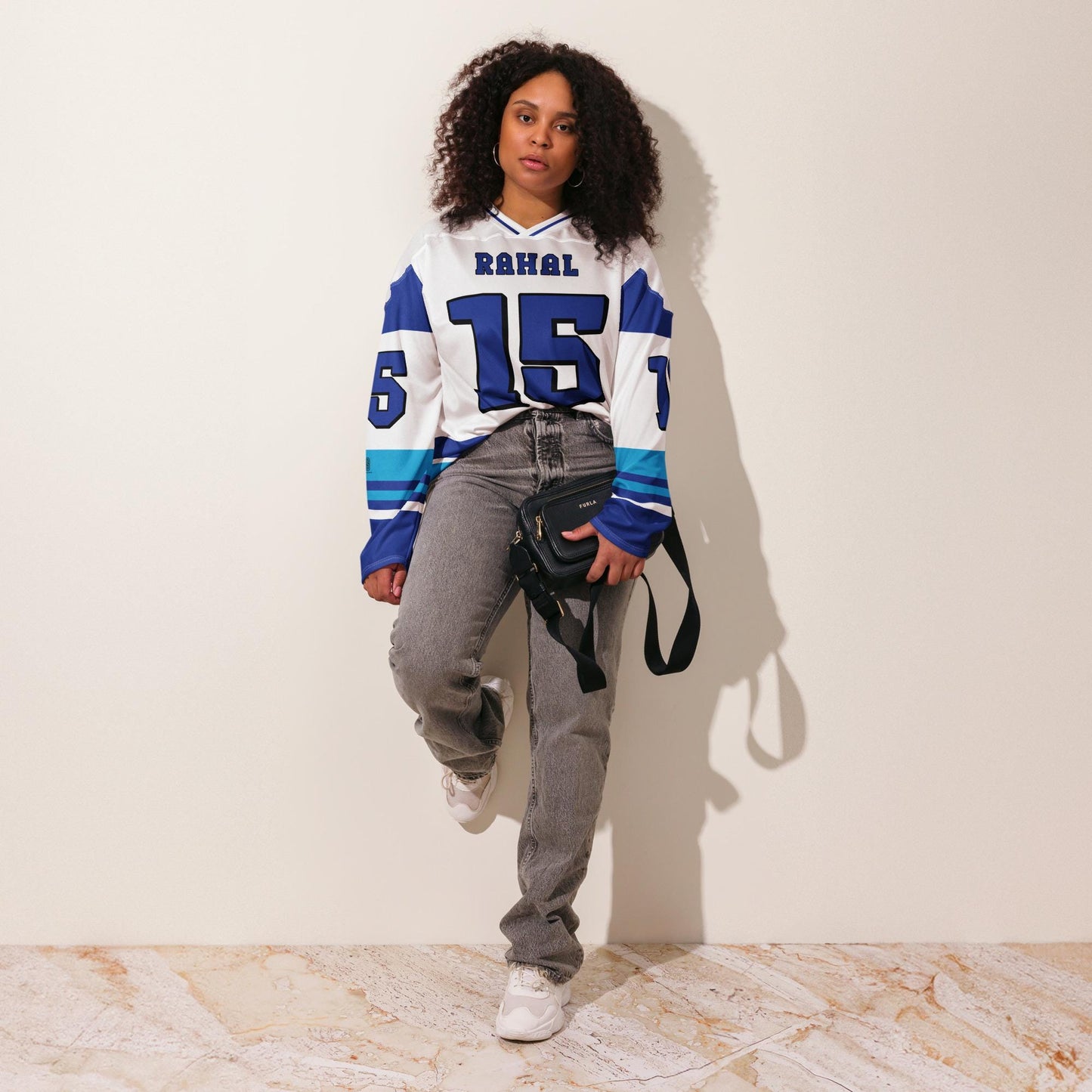 Unisex Oversized Racing Hockey Jersey – Lightweight Racing Streetwear Jersey with Bold Number 15