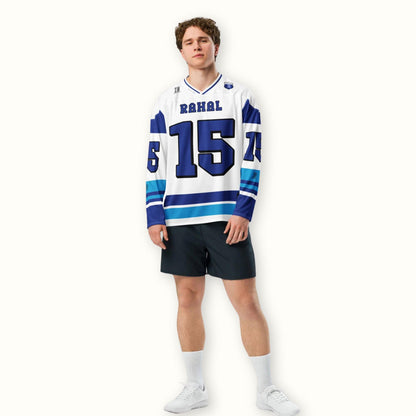 Unisex Oversized Racing Hockey Jersey – Lightweight Racing Streetwear Jersey with Bold Number 15