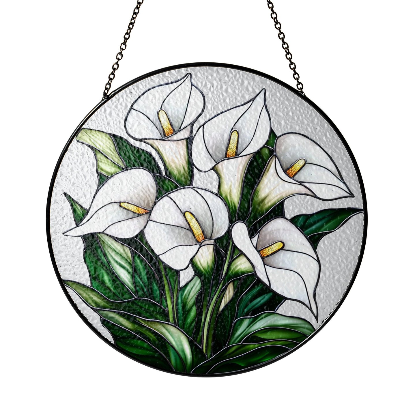 Calla Lily flower Stained glass Suncatcher, Calla Lily Suncatcher, Gift For Calla Lily Lovers, Gift For Him, Gift For Her, Garden Decoration