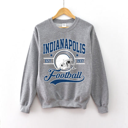 Indianapolis Football Vintage Style Sweatshirt, Indianapolis Shirt, Sun Day Football, Indianapolis Football, Retro Indianapolis Football Fan