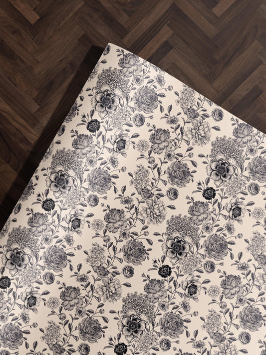 Flower Wrapping Paper Wedding Gift Wrap Floral Gift Wrap Elegant Christmas Gift Wrap Baby Shower Gift Wrap Special Occasion Gift Wrap Rose