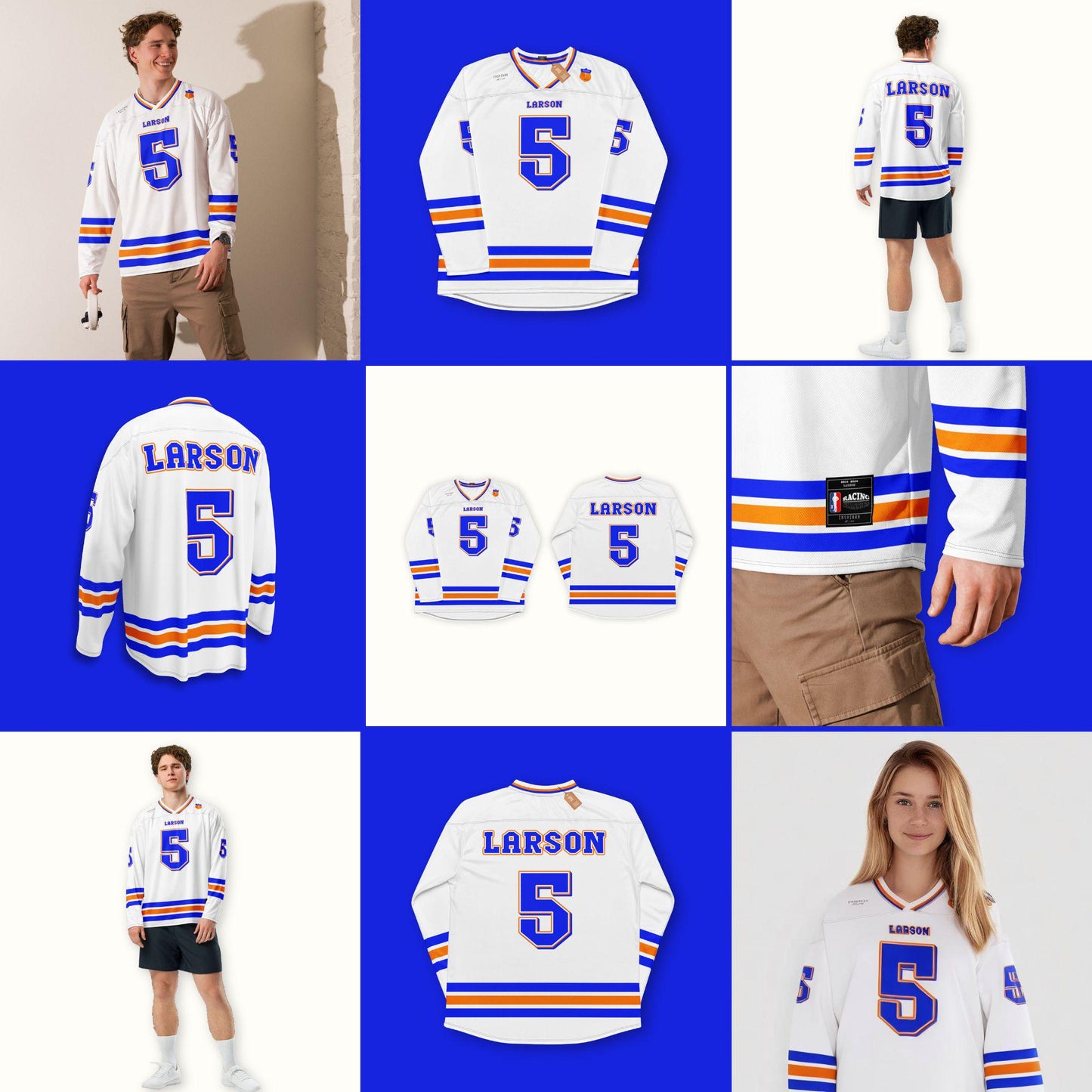 Inspired by Racing Style Unisex Hockey Jersey: Unisex Nascar Racing Fan Apparel No.5