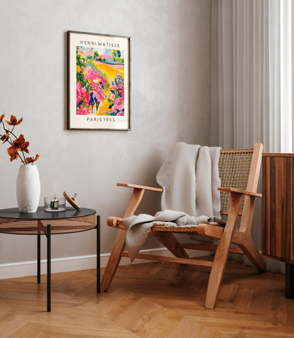 Horse rider Mexican art, Floral countryside decor, Matisse print, Dopamine decor, Pink summer vibes