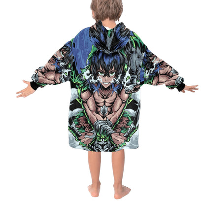 Kids Blanket Hoodie Cartoon Manga Mangas Comics