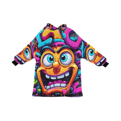 Kids Blanket Hoodie Cartoon Comics Art Graffiti